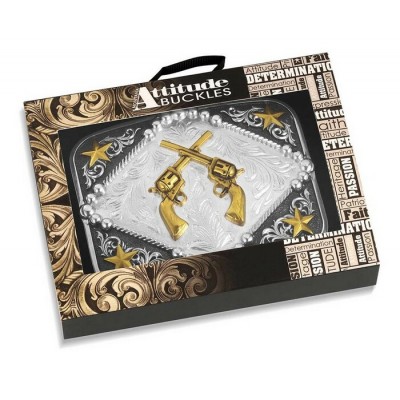 MONTANA SILVERSMITH - Boucle de ceinture Six Shooter