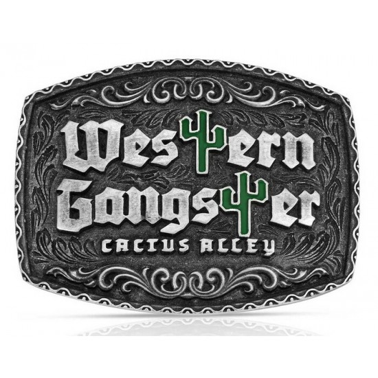 MONTANA SILVERSMITH - Boucle de ceinture Western Gangster