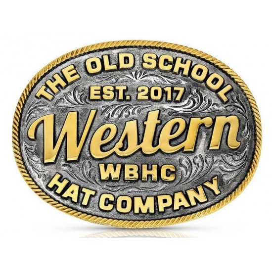 MONTANA SILVERSMITH - Boucle de ceinture Western Way Whiskey Bent