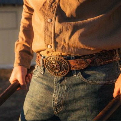 MONTANA SILVERSMITH - Boucle de ceinture Classic Whiskey Ranch
