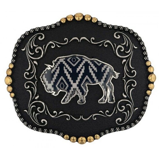 MONTANA SILVERSMITH - Boucle de ceinture Midnight Buffalo