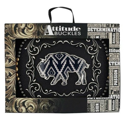MONTANA SILVERSMITH - Boucle de ceinture Midnight Buffalo