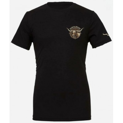 RANCH BRAND - T-shirt Homme Longhorn 7 - Noir