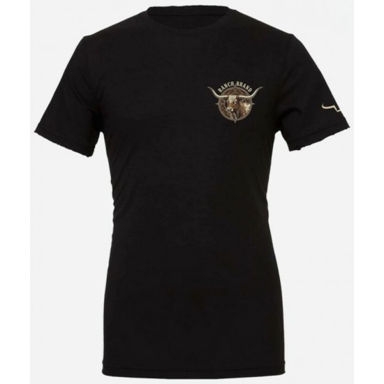 RANCH BRAND - T-shirt Homme Longhorn 7 - Noir