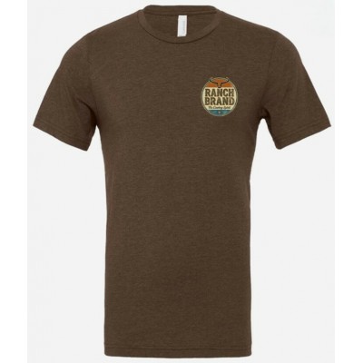 RANCH BRAND - T-shirt Homme Vintage - Brun
