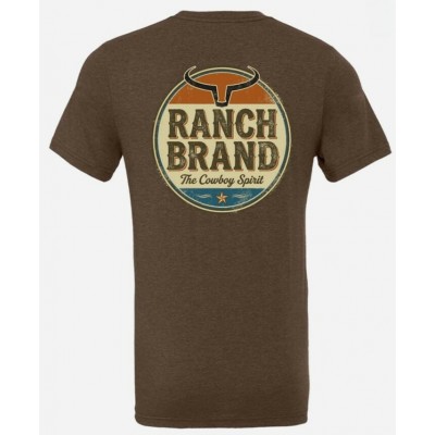 RANCH BRAND - T-shirt Homme Vintage - Brun