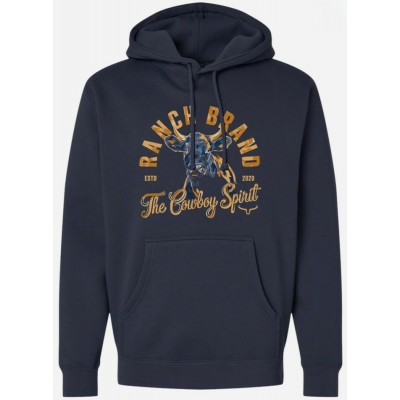 RANCH BRAND - Hoodie unisexe Steer 7 - Marine