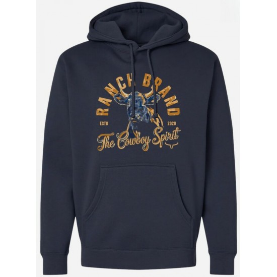 RANCH BRAND - Hoodie unisexe Steer 7 - Marine