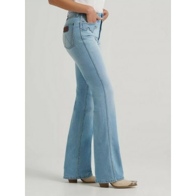Wrangler® - Jeans Bailey Taille Haute à Coupe Bootcut Orné