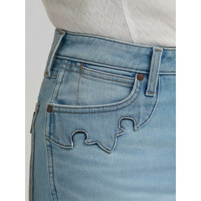 Wrangler® - Jeans Bailey Taille Haute à Coupe Bootcut Orné