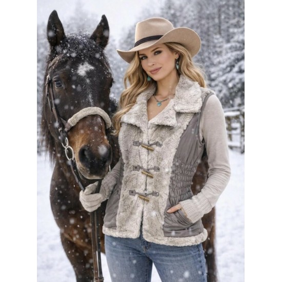 MONTANACO - Veste en Fausse Fourrure