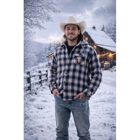 SHACK STORY - Chemise Backcountry Plaid Flannelle - Bleu
