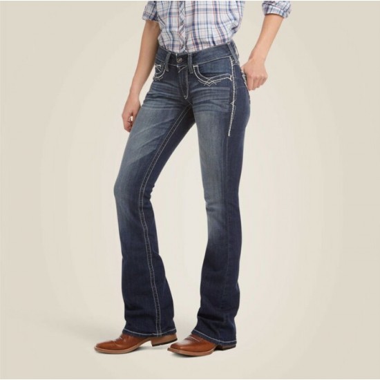 ARIAT - Jeans R.E.A.L. Mid Rise Stretch Entwined Boot Cut