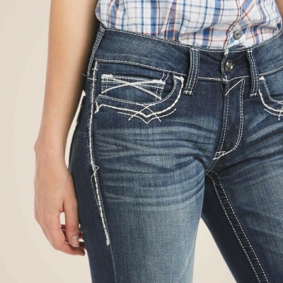 ARIAT - Jeans R.E.A.L. Mid Rise Stretch Entwined Boot Cut