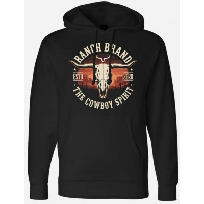 RANCH BRAND - Hoodie Unisexe Sundust - Noir