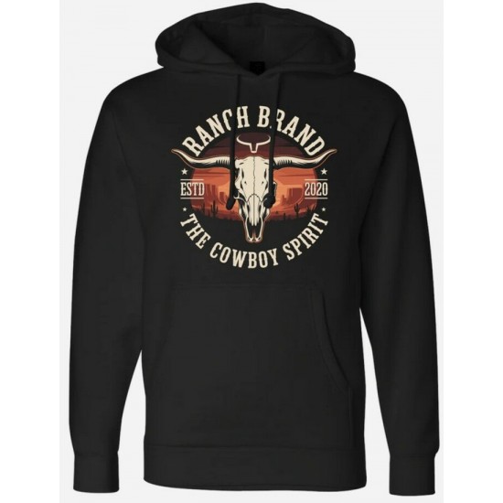 RANCH BRAND - Hoodie Unisexe Sundust - Noir