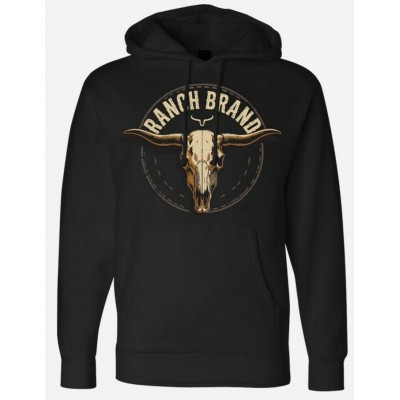 RANCH BRAND - Hoodie Unisexe Outlaw - Noir