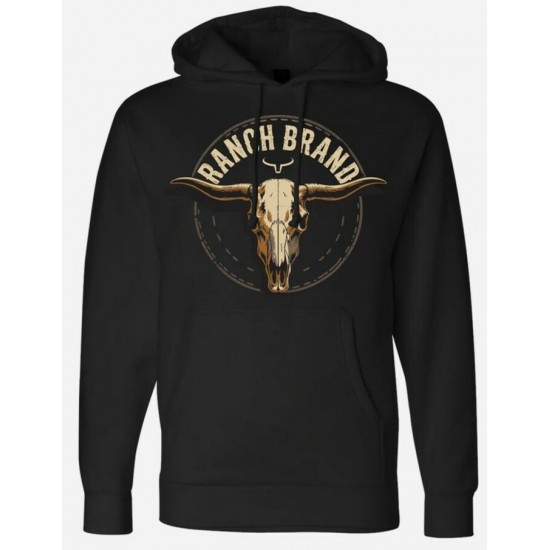 RANCH BRAND - Hoodie Unisexe Outlaw - Noir