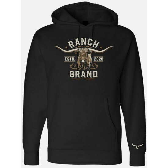 RANCH BRAND - Hoodie Unisexe Steer 3 - Noir