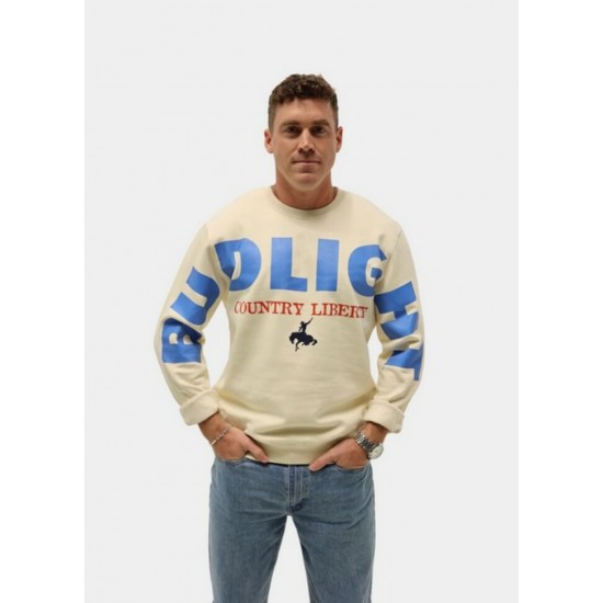 COUNTRY LIBERTY - Crewneck Unisexe Natural Block
