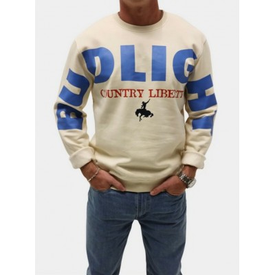 COUNTRY LIBERTY - Crewneck Unisexe Natural Block