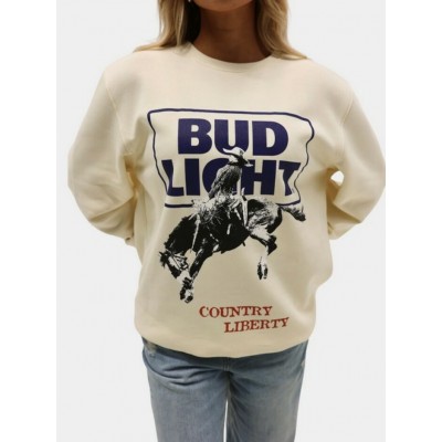 COUNTRY LIBERTY - Crewneck Unisexe Natural Maverick