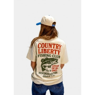 COUNTRY LIBERTY - T-Shirt Unisexe Hooked On the...