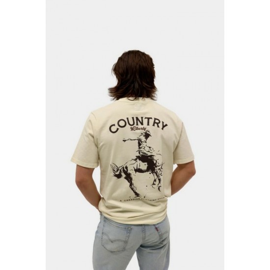 COUNTRY LIBERTY - T-Shirt Unisexe Natural Saddle