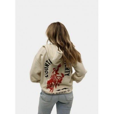 COUNTRY LIBERTY - Hoodie Unisexe Natural Horse Riding
