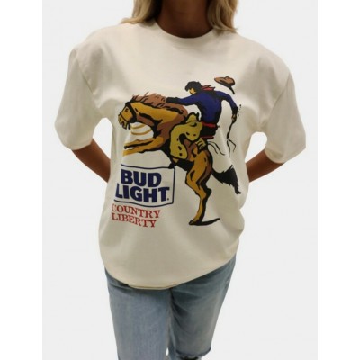 COUNTRY LIBERTY - T-Shirt Unisexe Natural Country Rider