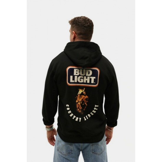 COUNTRY LIBERTY - Hoodie Unisexe Black Wrangler
