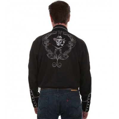 SCULLY - Chemise à motif pour Homme - Noir