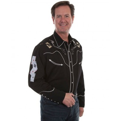 SCULLY - Chemise à motif pour Homme - Noir