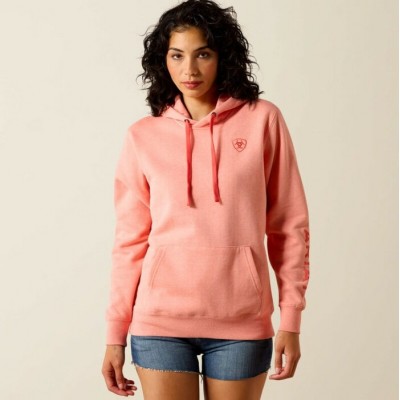 ARIAT - Logo 2.0 Hoodie - Peach Amber Heather