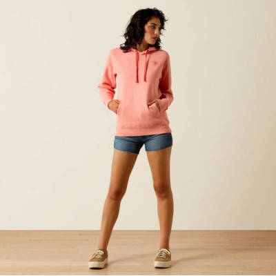 ARIAT - Logo 2.0 Hoodie - Peach Amber Heather
