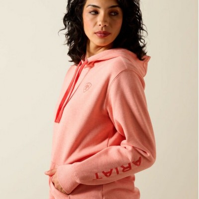 ARIAT - Logo 2.0 Hoodie - Peach Amber Heather