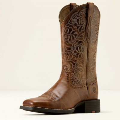 ARIAT - Bottes Round Up Aged Tan