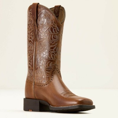ARIAT - Bottes Round Up Aged Tan