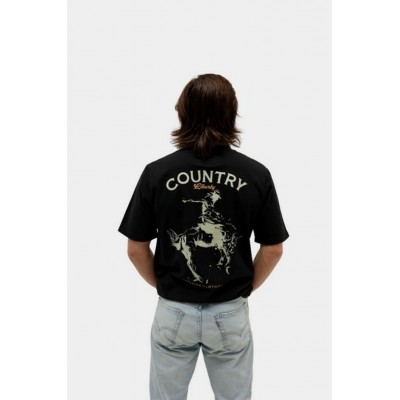 COUNTRY LIBERTY - T-Shirt Unisexe Black Saddle
