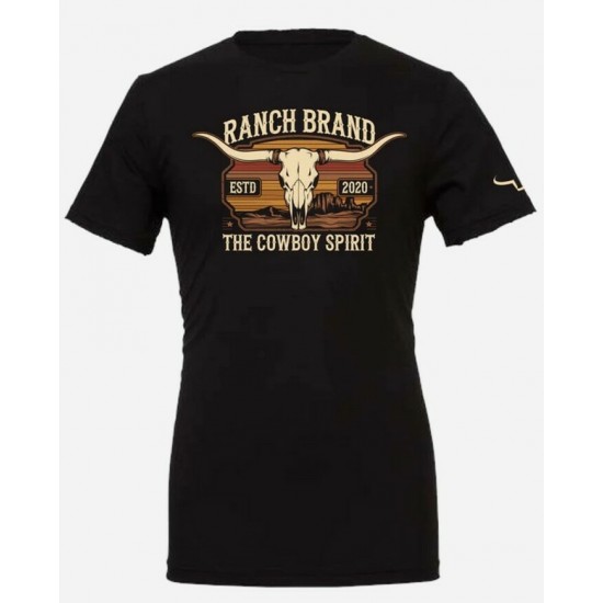 RANCH BRAND - T-shirt Homme Skull 8 - Noir