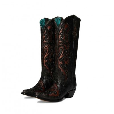 CORRAL - Bottes Noir et Bronze avec Paillettes 