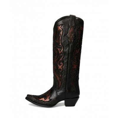 CORRAL - Bottes Noir et Bronze avec Paillettes 