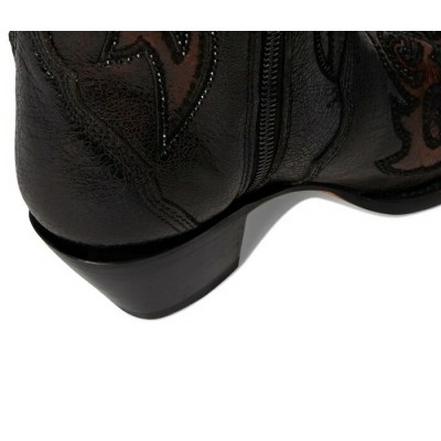 CORRAL - Bottes Noir et Bronze avec Paillettes 