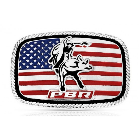 MONTANA SILVERSMITH - Boucle de ceinture America Loves Bull Riding