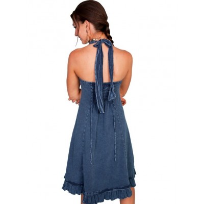 SCULLY - Robe pour Femme - Bleu Foncé