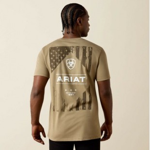 ARIAT - T-Shirt Wooden Diamond Flag