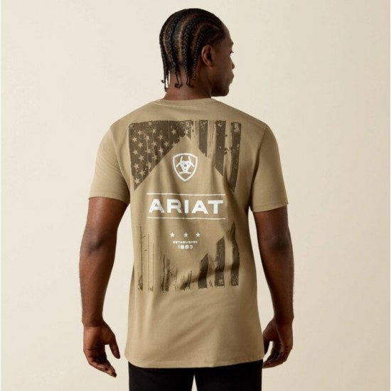 ARIAT - T-Shirt Wooden Diamond Flag