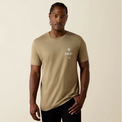 ARIAT - T-Shirt Wooden Diamond Flag