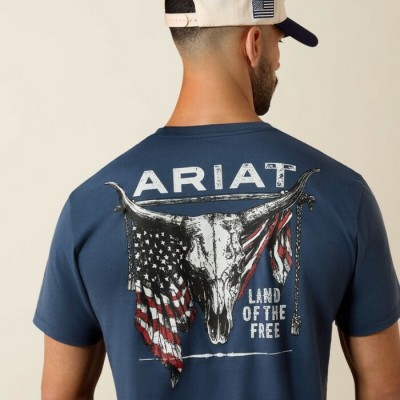 ARIAT - T-Shirt Longhorn Patriot Bravery