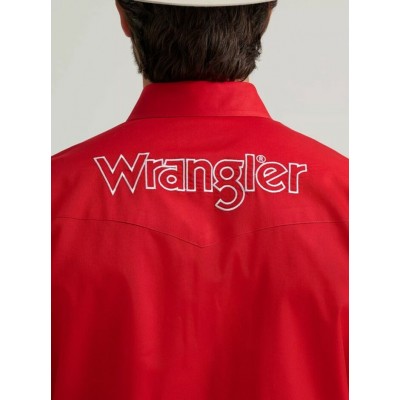 Wrangler® -  Chemise Western Logo - Rouge Américain